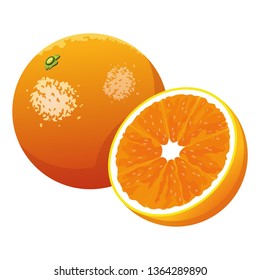 orange icon cartoon