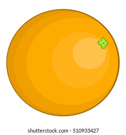 Orange icon. Cartoon illustration of orange vector icon for web