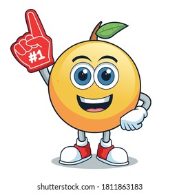 orange icon character - vector file