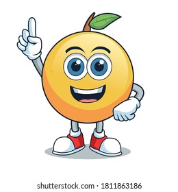 orange icon character - vector file