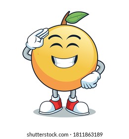 orange icon character - vector file