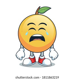 orange icon character - vector file