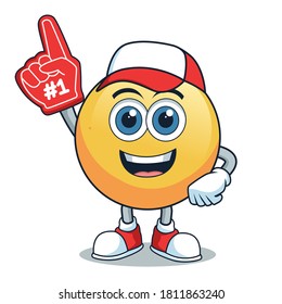 orange icon character - vector file