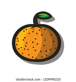 Orange Icon in chinese new year. Chinese Icon Sign 