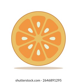 Ícone laranja. Ilustração vetorial colorida.