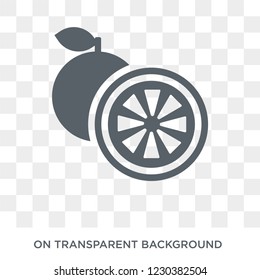 Orange icon. Orange design concept from Fruit and vegetables collection. Simple element vector illustration on transparent background.