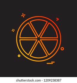 Orange icon design vector