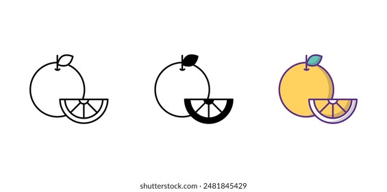 Diseño de icono naranja con fondo blanco ilustración de stock