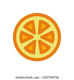 orange icon in flat style isolated vector illustration on white transparent background