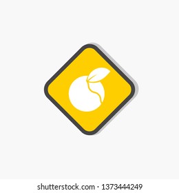 orange icon. fruit sign