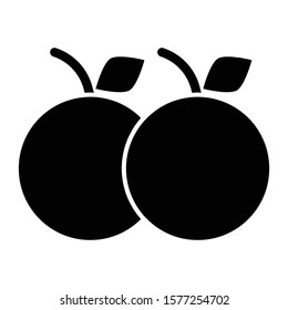 orange icon glyph vector design