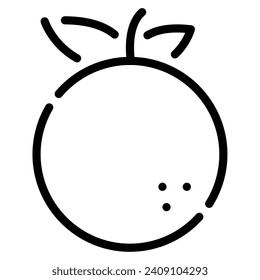 Orange icon illustration for web, app, infographic, etc