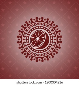 orange icon inside red icon or emblem