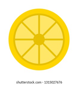 orange icon - orange isolated ,fresh fruit illustration - Vector orange