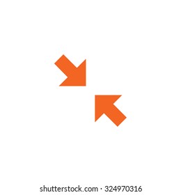An Orange Icon Isolated on a White Background - Pinch
