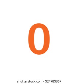 An Orange Icon Isolated on a White Background - 0