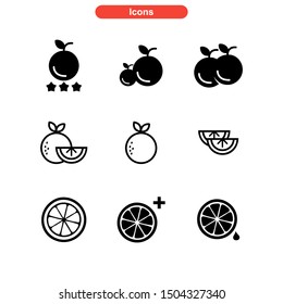 orange icon isolated sign symbol vector illustration - Collection of high quality black style vector icons
