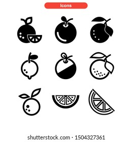 orange icon isolated sign symbol vector illustration - Collection of high quality black style vector icons
