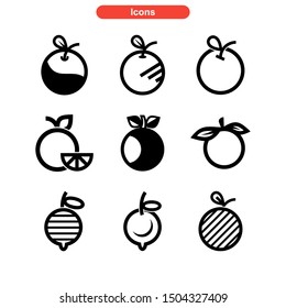 orange icon isolated sign symbol vector illustration - Collection of high quality black style vector icons
