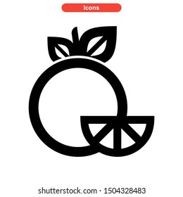 orange icon isolated sign symbol vector illustration - high quality black style vector icons
