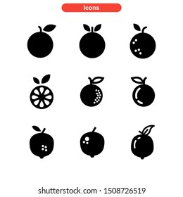 orange icon isolated sign symbol vector illustration - Collection of high quality black style vector icons
