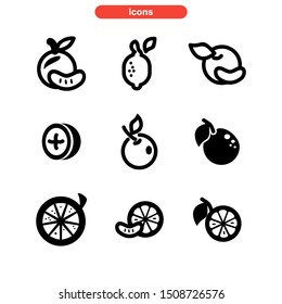 orange icon isolated sign symbol vector illustration - Collection of high quality black style vector icons
