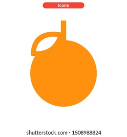 orange icon isolated sign symbol vector illustration - High quality colored vector icons
