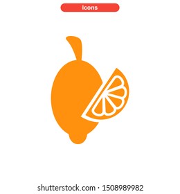 orange icon isolated sign symbol vector illustration - High quality colored vector icons
