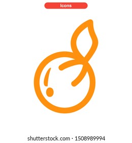 orange icon isolated sign symbol vector illustration - High quality colored vector icons
