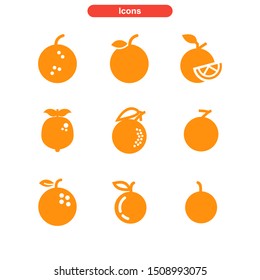 orange icon isolated sign symbol vector illustration - Collection of high quality colored vector icons
