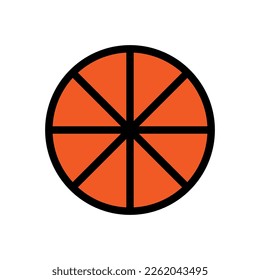 Orange icon line isolated on white background. Black flat thin icon on modern outline style. Linear symbol and editable stroke. Simple and pixel perfect stroke vector illustration