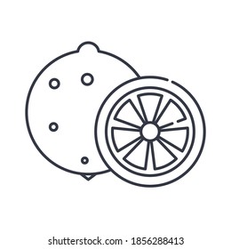 Icono naranja, ilustración lineal aislada, vector de línea delgada, signo de diseño web, símbolo de concepto de contorno con trazo editable sobre fondo blanco.