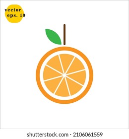 Orange Icon Logo Design Vector Template
