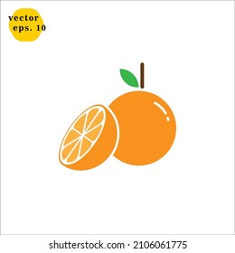 Plantilla de vectores de diseño de logotipo de icono naranja