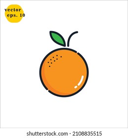 Orange Icon Logo Design Vector Template