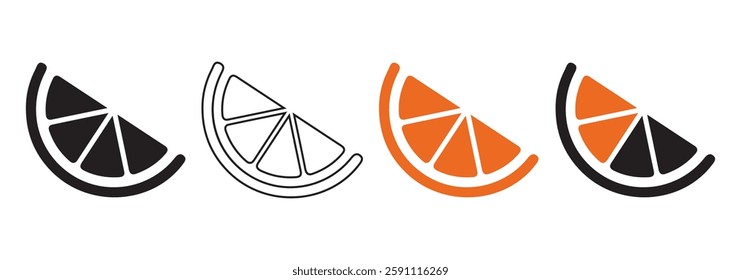 Orange icon. Orange logo. Modern minimalistic design. Orange icon vector illustration EPS 10