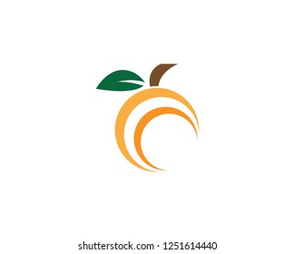 Orange icon logo template