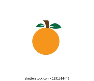 Orange icon logo template