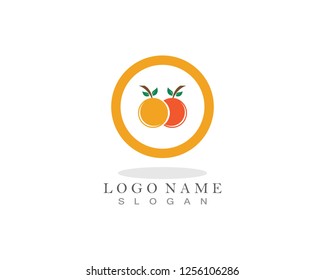 Orange icon logo template