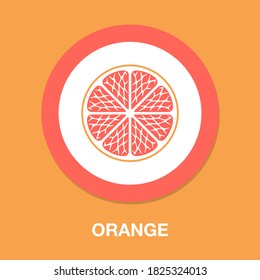 orange icon - simple, vector, icon for website design, mobile app, ui. Vector Illustration