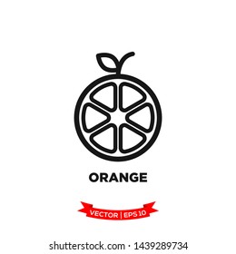 orange icon in trendy flat style