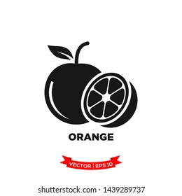 orange icon in trendy flat style