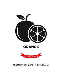 orange icon in trendy flat style