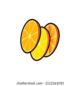 orange icon vector design templates white on background