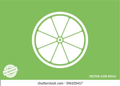 Orange icon vector illustration.