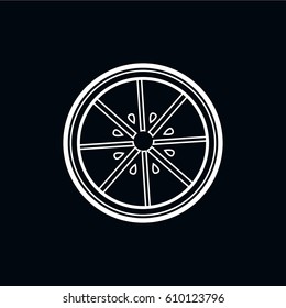 orange icon vector illustration
