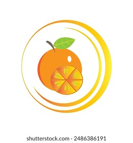 Orange Symbol Vektorillustration Design Vorlage