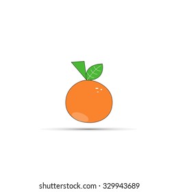 orange icon, vector illustration, graphic design, artwork, abstract