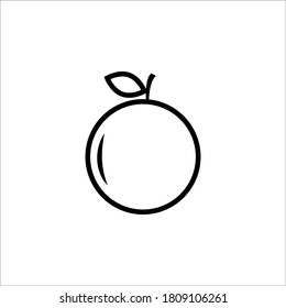 Orange icon vector illustration. Isolated flat icon in trendy style.