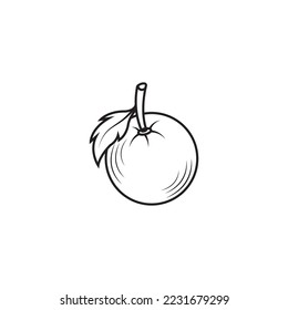 orange icon vector illustration logo design